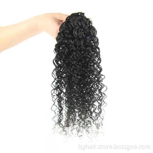 2019 virgin cuticle aligned raw  jerry curl hair bundles with closures, wholesale online deal  human hair weave bundles
